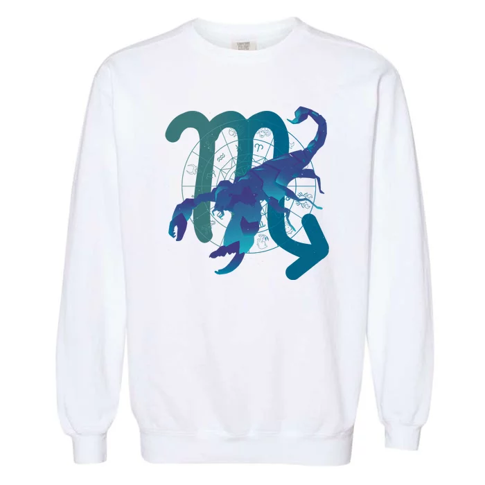 Scorpio Zodiac Symbol Garment-Dyed Sweatshirt