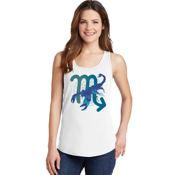 Scorpio Zodiac Symbol Ladies Essential Tank