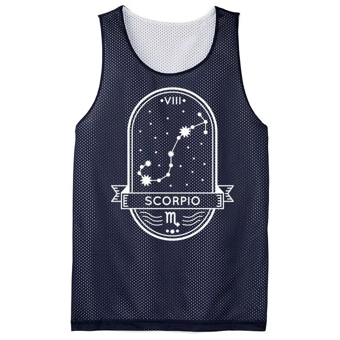 Scorpio Zodiac Symbol Design Mesh Reversible Basketball Jersey Tank