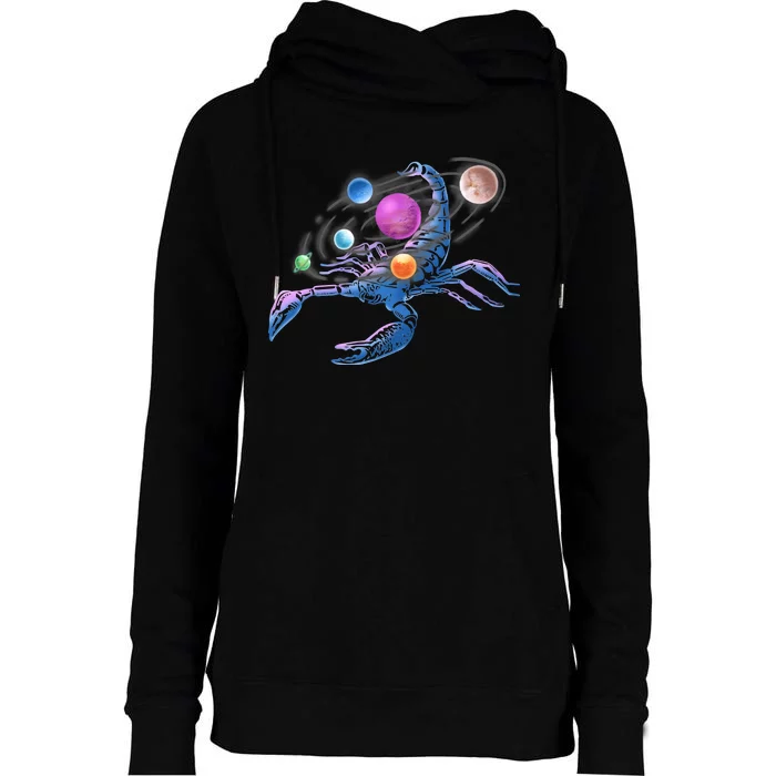 Scorpion Universe Womens Funnel Neck Pullover Hood