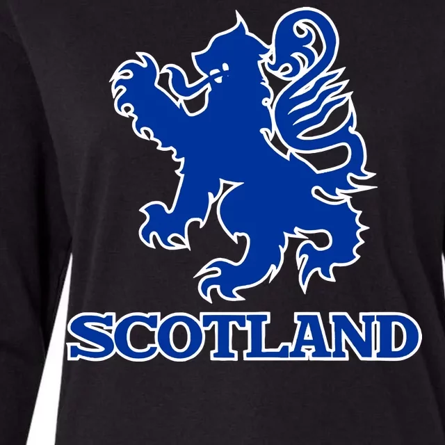 Scotland Womens Cotton Relaxed Long Sleeve T-Shirt