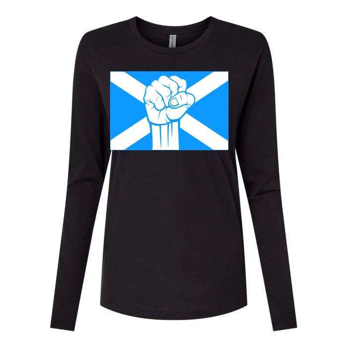 Scotland Power Womens Cotton Relaxed Long Sleeve T-Shirt