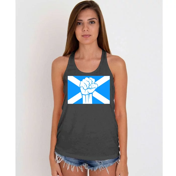 Scotland Power Women's Knotted Racerback Tank