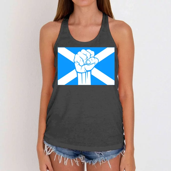 Scotland Power Women's Knotted Racerback Tank