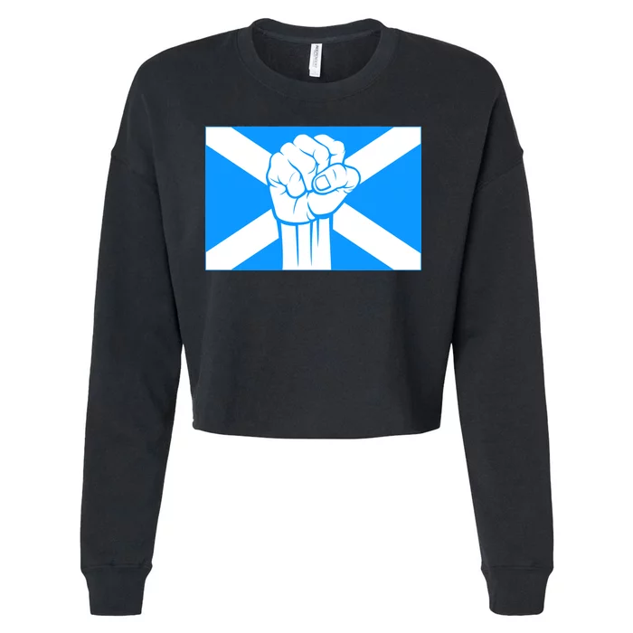 Scotland Power Cropped Pullover Crew