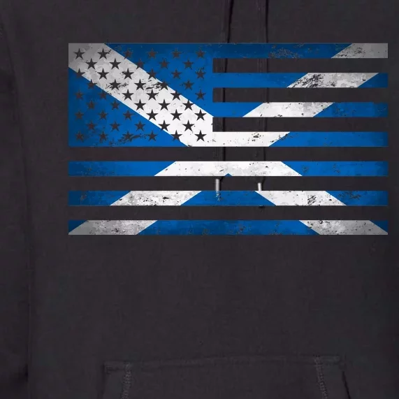 Scottish American Flag Premium Hoodie