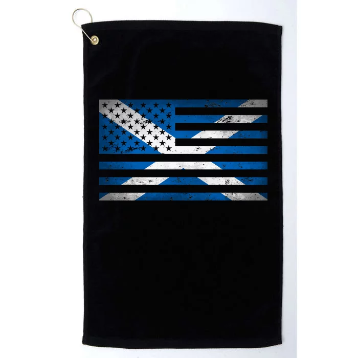 Scottish American Flag Platinum Collection Golf Towel