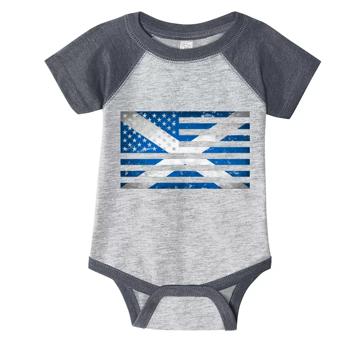 Scottish American Flag Infant Baby Jersey Bodysuit