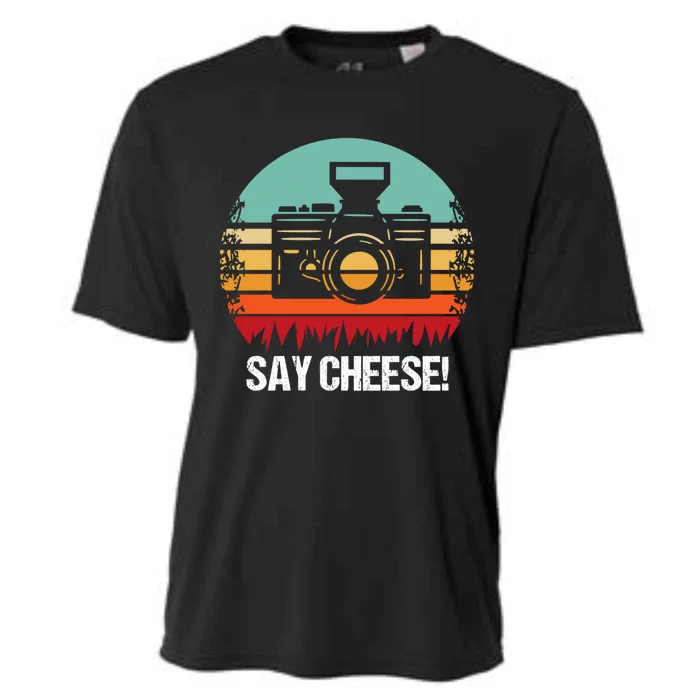 Say Cheese! Photographer Gift Cooling Performance Crew T-Shirt