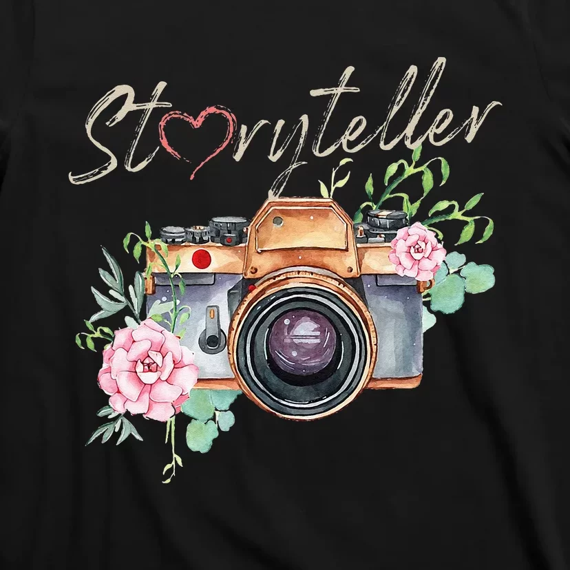 Storyteller Camera Photography Photographer Cameraman Ideas T-Shirt