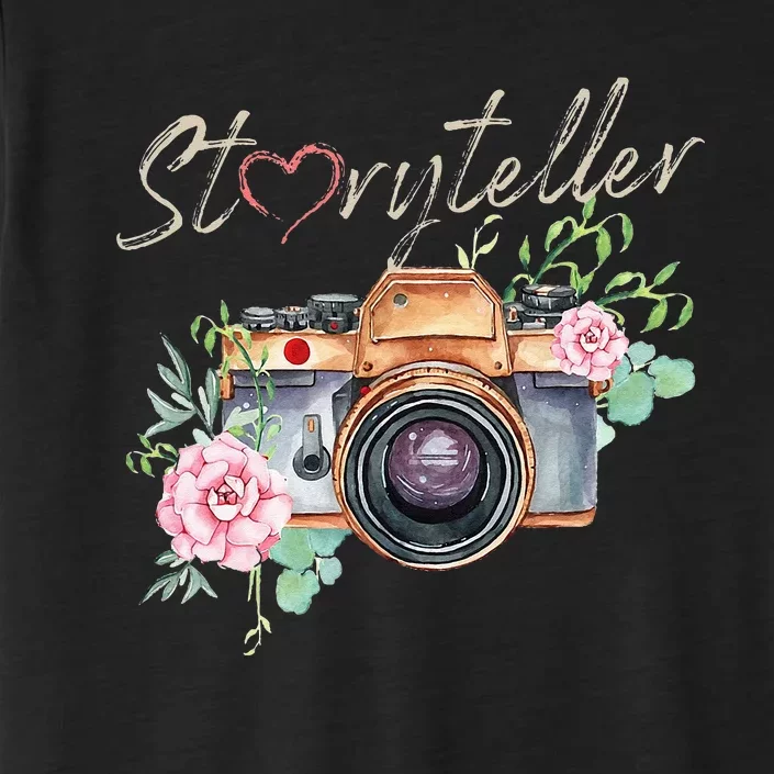 Storyteller Camera Photography Photographer Cameraman Ideas ChromaSoft Performance T-Shirt