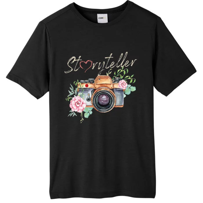 Storyteller Camera Photography Photographer Cameraman Ideas ChromaSoft Performance T-Shirt