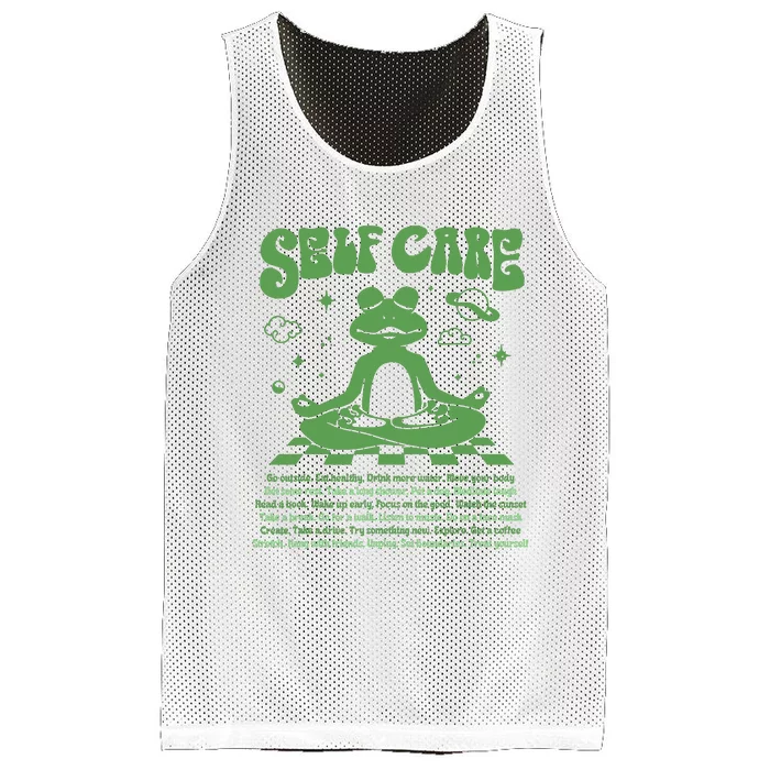 Self Care Positive Aesthetic Self Love Mesh Reversible Basketball Jersey Tank