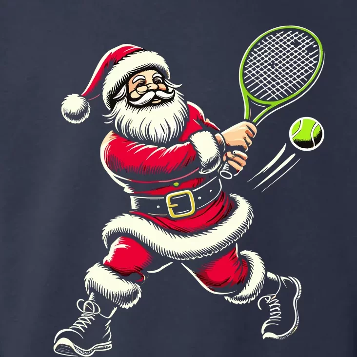 Santa Claus Playing Tennis Christmas Xmas Toddler Hoodie