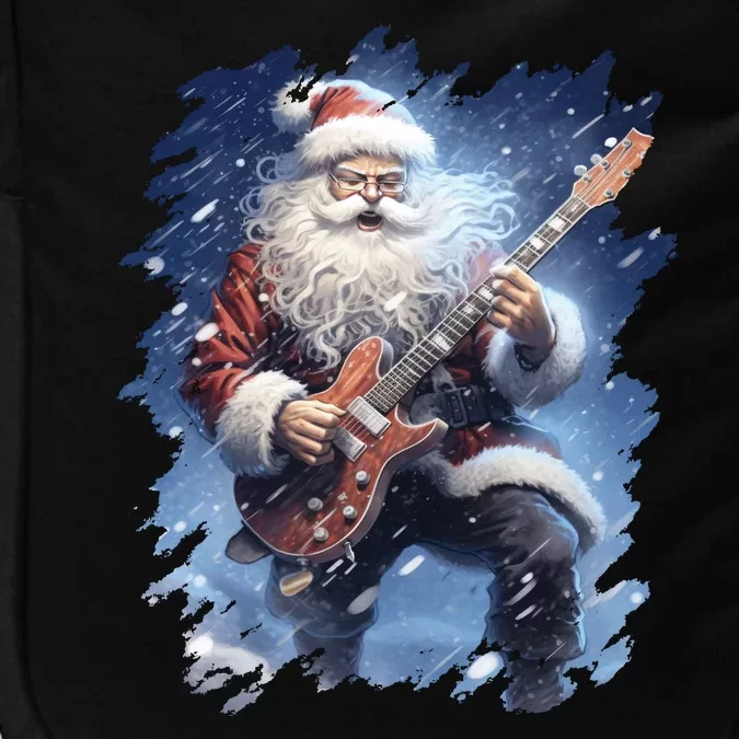 Santa Claus Playing Guitar Impact Tech Backpack