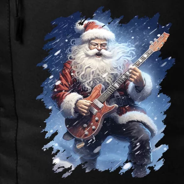 Santa Claus Playing Guitar Daily Commute Backpack