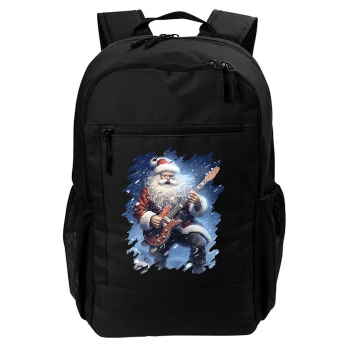 Santa Claus Playing Guitar Daily Commute Backpack