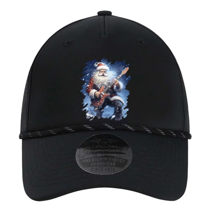 Santa Claus Playing Guitar Performance The Dyno Cap