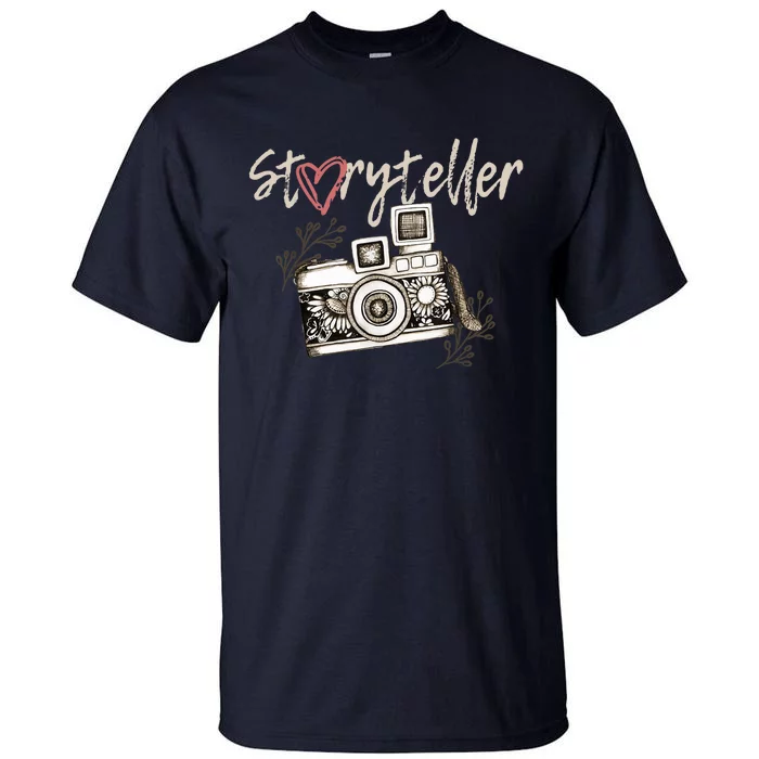 Storyteller Camera Photography Photographer Cool Tall T-Shirt