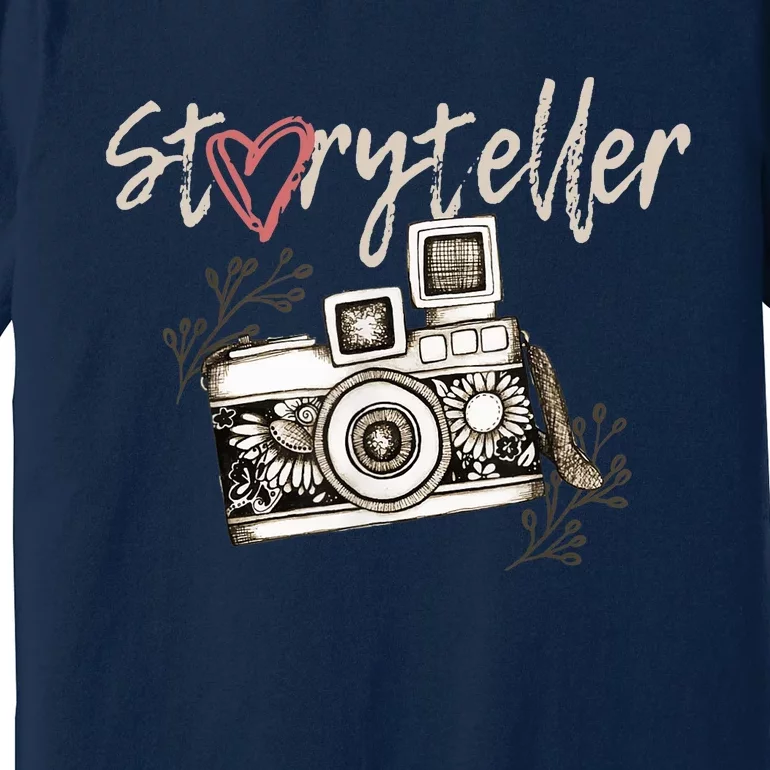 Storyteller Camera Photography Photographer Cool Premium T-Shirt