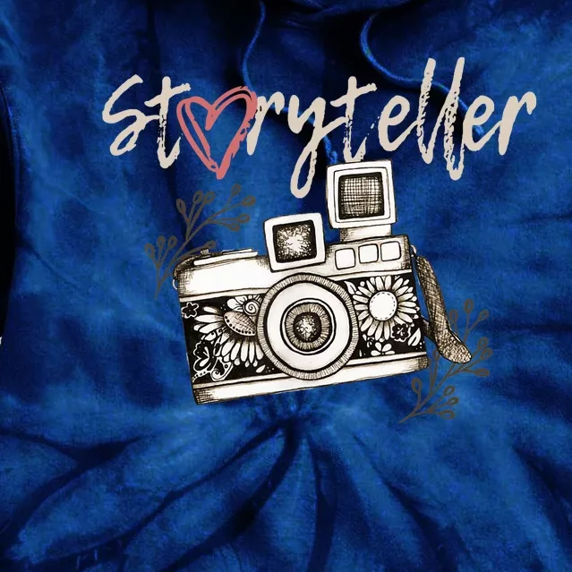 Storyteller Camera Photography Photographer Cool Tie Dye Hoodie