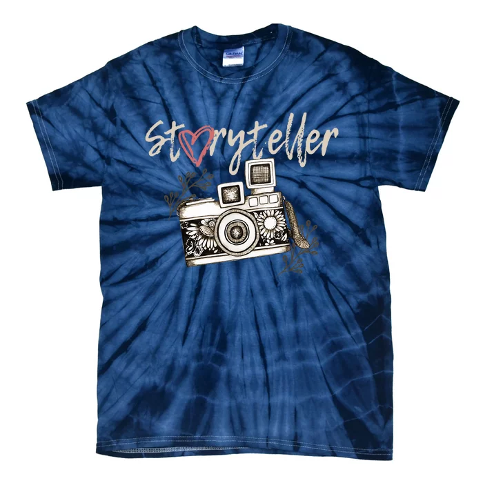 Storyteller Camera Photography Photographer Cool Tie-Dye T-Shirt