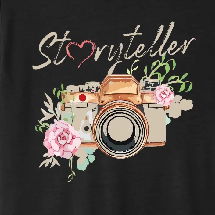 Storyteller Camera Photography Photographer Cameraman Ideas ChromaSoft Performance T-Shirt