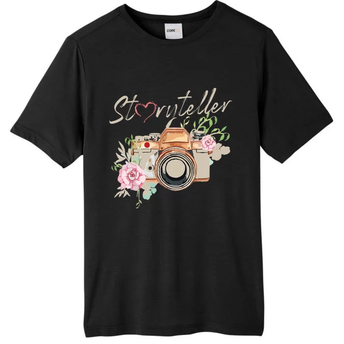 Storyteller Camera Photography Photographer Cameraman Ideas ChromaSoft Performance T-Shirt