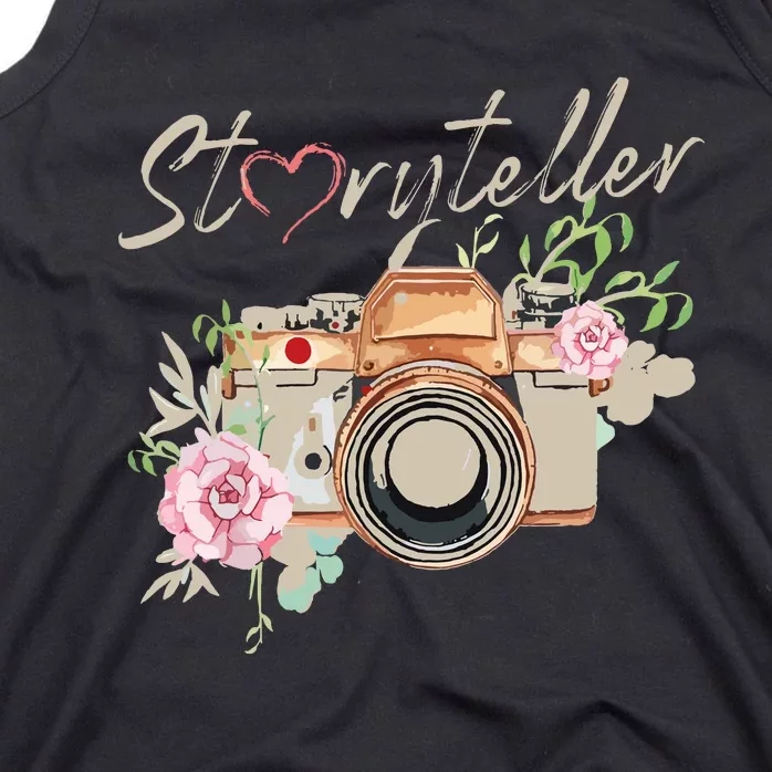 Storyteller Camera Photography Photographer Cameraman Ideas Tank Top