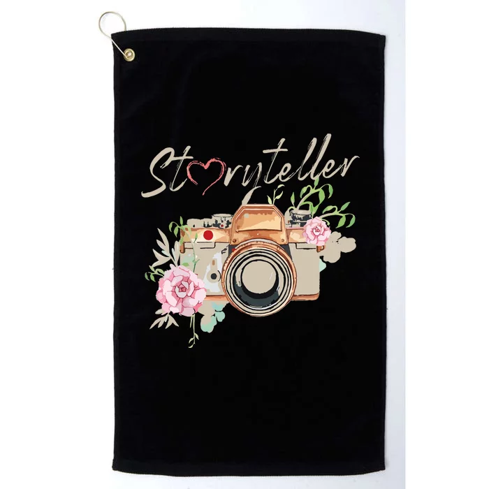 Storyteller Camera Photography Photographer Cameraman Ideas Platinum Collection Golf Towel