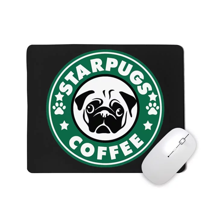 Starpugs Coffee Pug Dog Lover Gift Mousepad