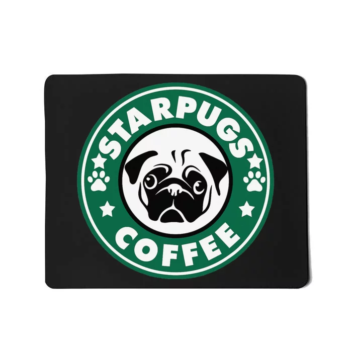 Starpugs Coffee Pug Dog Lover Gift Mousepad