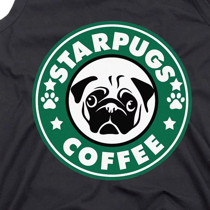 Starpugs Coffee Pug Dog Lover Gift Tank Top