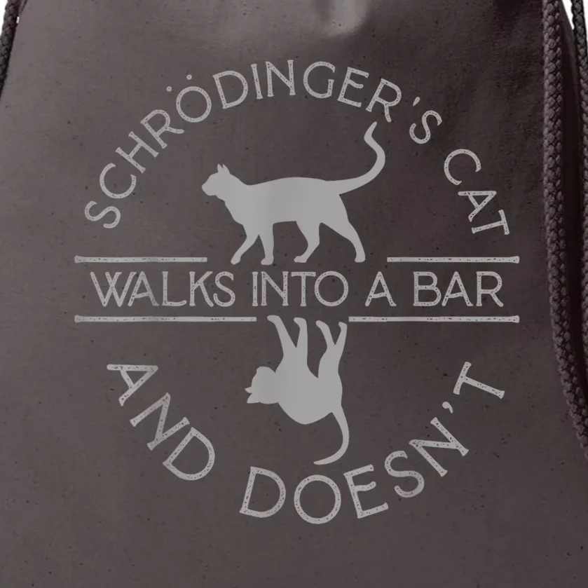 Schrodingers Cat Physics Drawstring Bag