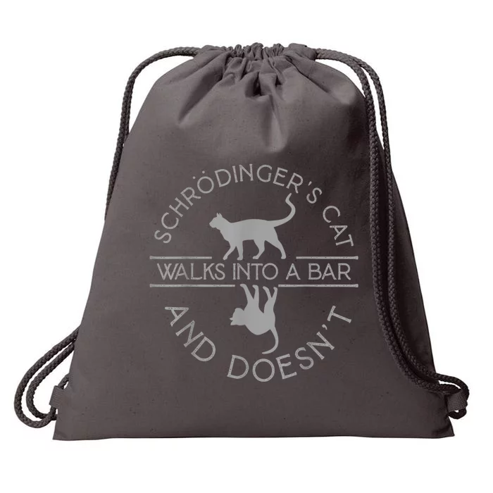 Schrodingers Cat Physics Drawstring Bag