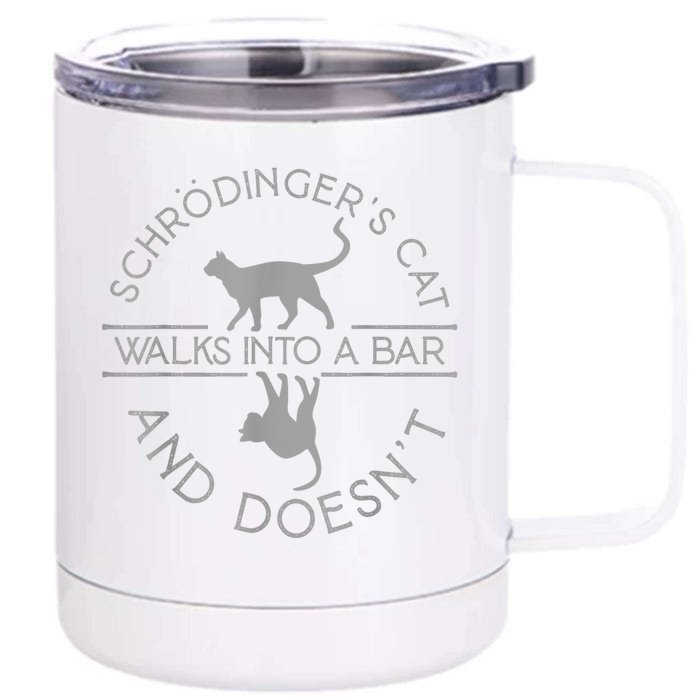 Schrodingers Cat Physics Front & Back 12oz Stainless Steel Tumbler Cup