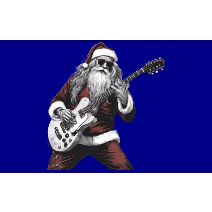 Santa Claus Playing Guitar Rock And Roll Christmas Gift Bumper Sticker