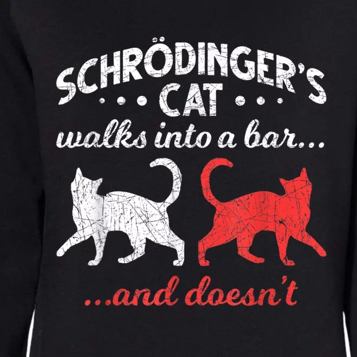 Schrodingers Cat Physics Womens California Wash Sweatshirt