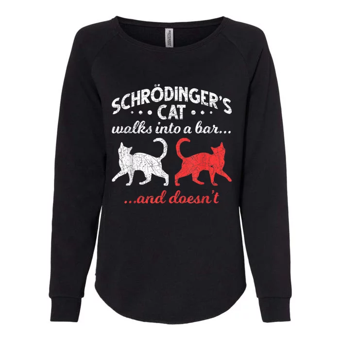 Schrodingers Cat Physics Womens California Wash Sweatshirt