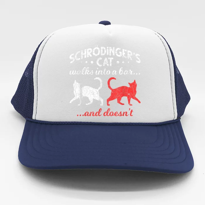 Schrodingers Cat Physics Trucker Hat