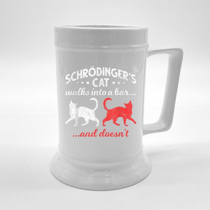 Schrodingers Cat Physics Front & Back Beer Stein