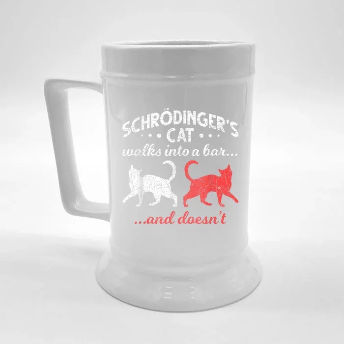 Schrodingers Cat Physics Front & Back Beer Stein