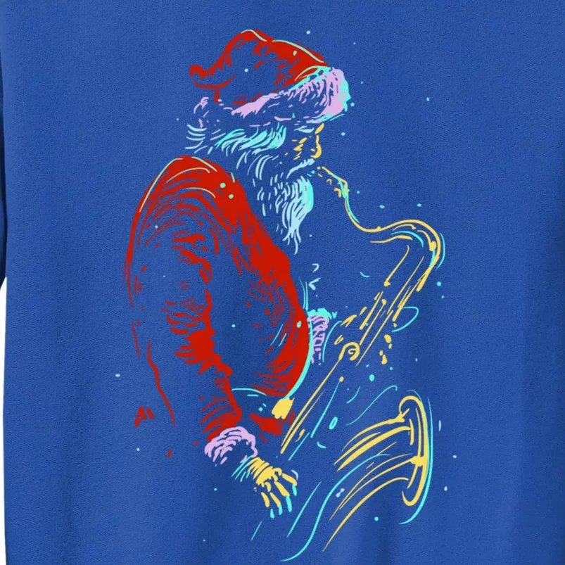 Santa Claus Playing Saxophone Musical Funny Gift Sweatshirt