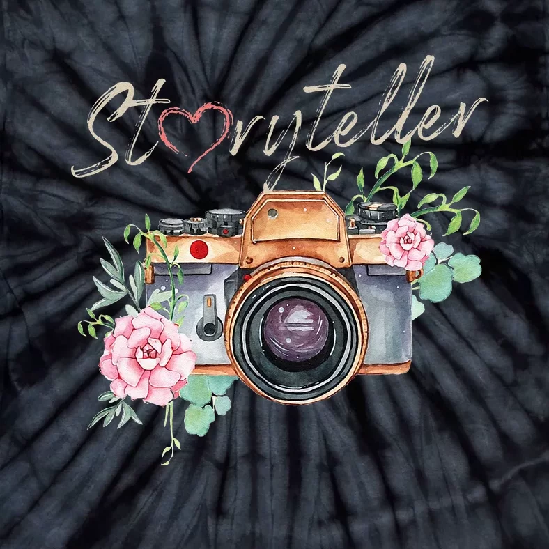 Storyteller Camera Photography Photographer Cameraman Ideas Tie-Dye T-Shirt