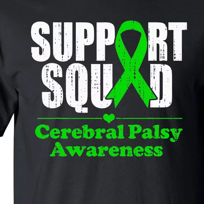 Support Cerebral Palsy Cp Awareness Month Green Ribbon Tall T-Shirt