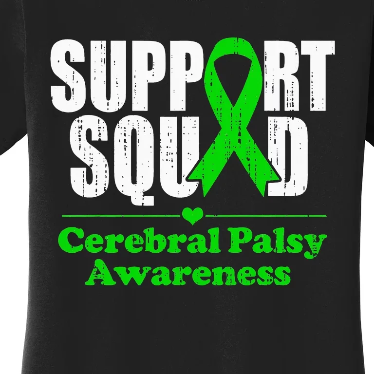 Support Cerebral Palsy Cp Awareness Month Green Ribbon Women's T-Shirt