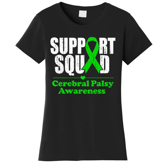 Support Cerebral Palsy Cp Awareness Month Green Ribbon Women's T-Shirt