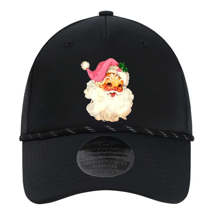 Santa Claus Pink Christmas Face Old Xmas Vintage Pink Santa Gift Performance The Dyno Cap