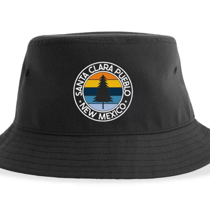 Santa Clara Pueblo New Mexico Nm Usa City Pride Retro Sunset Sustainable Bucket Hat