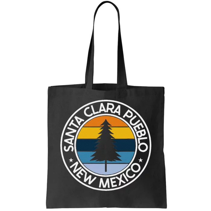 Santa Clara Pueblo New Mexico Nm Usa City Pride Retro Sunset Tote Bag